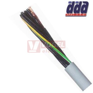 YY-JZ 12x 1,50 kabel flexibilní PVC šedý, číslované žíly se ZŽ