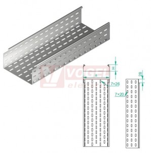 Žlab perf šxv 300x100 KCL300H100/3 š300xv100mm, tl.0,75mm (110230)