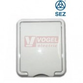 Zásuvka IP44 1-nás. GH132.4 bílá/bílé víčko, 230V/16A, malé rozměry š=60mm, v=70mm