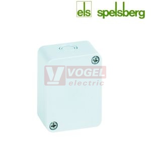 PC 75-4-o     Plastová krabice TK  65x 50x 35mm, víko šedé, bez předlisů, IP66, RAL7035, polykarbonát