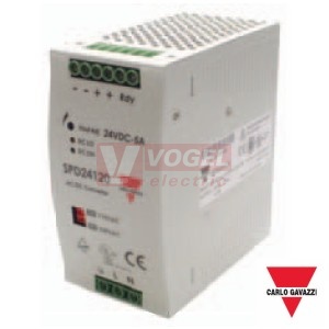 Zdroj spínaný 1f 24VDC  5,0A (SPD-24-120-1) 93-264VAC/210-370VDC//22,5-30VDC (120W)