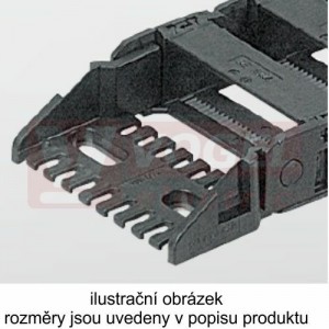 KA/Z 3002 řetězové zakončení (s čepy), pro vnitřní š=37mm, plast, pro řetěz MP 3000 (MR-030000008300)