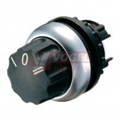 M22-WR3-X7 Ovládací hlavice přepínače, otočná hlavice, s aretací, kroužek titan, 60st (284786)
