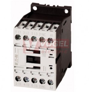 DILM9-01(110VDC) Výkonový stykač 9A AC-3, 22A AC-1, 1V, dvojité třmenové (276743)