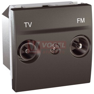 MGU345112 Unica - Zásuvka TV-R, koncová, Grafit