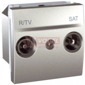 MGU345430 Unica - ZásuvkaTV/R-SAT, koncová, Aluminium