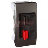 MGU348712 Unica - Svorky pro připojení reproduktorů, 1 modul, Grafit