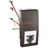 MGU349012 Unica - Zásuvka telefonní RJ11, 4 kontakty, 1 modul, Grafit