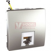 MGU349730 Unica - Zásuvka telefonní RJ12, 6 kontaktů, Aluminium