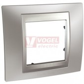 MGU66002038 Unica Top - Krycí rámeček jednonásobný, Cromo mat/Aluminium