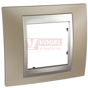 MGU66002039 Unica Top - Krycí rámeček jednonásobný, Nikl/Aluminium