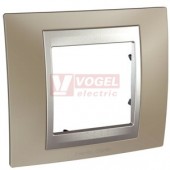MGU66002039 Unica Top - Krycí rámeček jednonásobný, Nikl/Aluminium