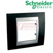 MGU66002093 Unica Top - Krycí rámeček jednonásobný, Rhodium Black/Aluminium