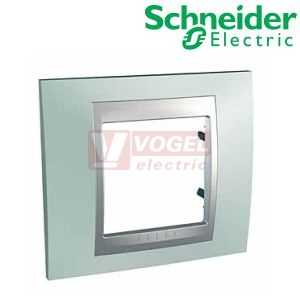 MGU66002094 Unica Top - Krycí rámeček jednonásobný, Fluor Green/Aluminium