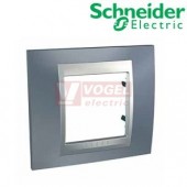 MGU66002097 Unica Top - Krycí rámeček jednonásobný, Metal Grey/Aluminium