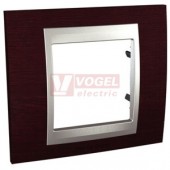 MGU660020M3 Unica Top - Krycí rámeček jednonásobný, Wenge/Aluminium