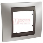 MGU66002238 Unica Top - Krycí rámeček jednonásobný, Cromo mat/Grafit