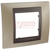 MGU66002239 Unica Top - Krycí rámeček jednonásobný, Nikl/Grafit