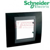 MGU66002293 Unica Top - Krycí rámeček jednonásobný, Rhodium Black/Grafit