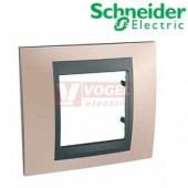 MGU66002296 Unica Top - Krycí rámeček jednonásobný, Onyx Copper/Grafit