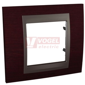MGU660022M3 Unica Top - Krycí rámeček jednonásobný, Wenge/Grafit