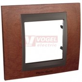 MGU660022M4 Unica Top - Krycí rámeček jednonásobný, Tabaco/Grafit