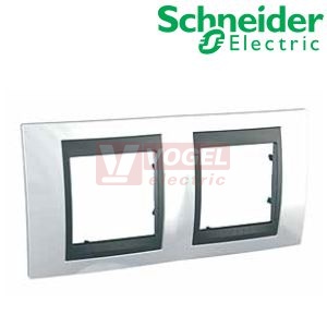 MGU66004292 Unica Top - Krycí rámeček dvojnásobný, White/Grafit
