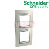 MGU66004V095 Krycí rámeček 2-nás. vert., Opal Titanium/alu, VÝROBA UKONČENA