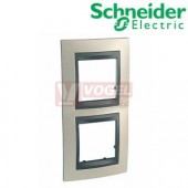 MGU66004V295 Krycí rámeček 2-nás. vert., Opal Titanium/grafit, VÝROBA UKONČENA