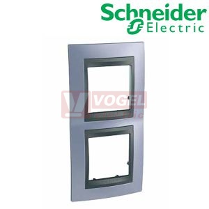 MGU66004V298 Krycí rámeček 2-nás. vert., Beryl Blue/grafit, VÝROBA UKONČENA