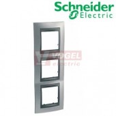 MGU66006238 Unica Top - Krycí rámeček trojnásobný, Cromo mat/Grafit
