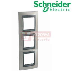 MGU66006239 Unica Top - Krycí rámeček trojnásobný, Nikl/Grafit