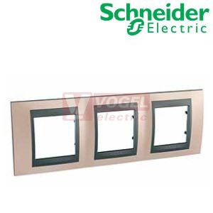 MGU66006296 Unica Top - Krycí rámeček trojnásobný, Onyx Copper/Grafit
