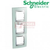 MGU66006V094 Krycí rámeček 3-nás. vert., Fluor Green/alu, VÝROBA UKONČENA