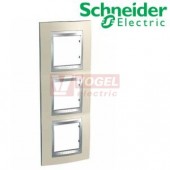 MGU66006V095 Krycí rámeček 3-nás. vert., Opal Titanium/alu, VÝROBA UKONČENA