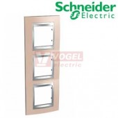 MGU66006V096 Krycí rámeček 3-nás. vert., Onyx Copper/alu, VÝROBA UKONČENA