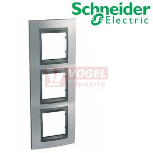 MGU66006V238 Krycí rámeček 3-nás. vert., Cromo mat/grafit, VÝROBA UKONČENA