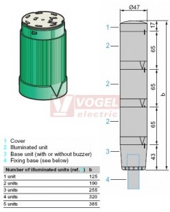 XVMC33 signální modul ZE, BA15d max.5W/240V
