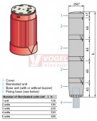 XVMC34 signální modul RU, BA15d max.5W/240V průměr 45mm