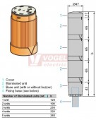 XVMC35 signální modul OR, BA15d max.5W/240V průměr 45mm