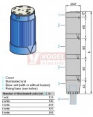 XVMC36 signální modul MO, BA15d max.5W/240V průměr 45mm