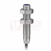 XS108BLPAL2 Indukční čidlo M8, PNP/NO, 12..24VDC, mosaz, Sn=1,5mm, délka těla 42mm, kabel 2m, stíněný, IP67