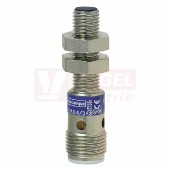 XS508B1CAM12 Indukční čidlo M8, nerez, Sn=1,5mm, 12…48VDC, délka těla 61mm, stíněný, NO, konektor M12/4pin, IP67