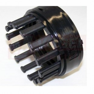 PAKKB-70 hřebenová čelist k upevnění kabelů váz.páskami, černá, PA6, NW70
