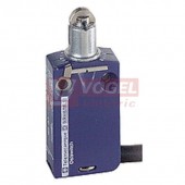 XCMD2102L2  Polohový spínač Universal Osiconcept, kovový, čep s ocel.kladkou, 1Z+1V, s mžik.funkcí, konektor s kabelem 2m, IP66