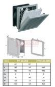 PF 22.000 IP54  230VAC, RAL7032, UL (7940025795) otvor 125x125mm, ventilátor s filtr.vložkou 44m3/h