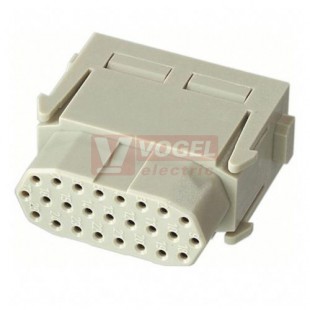 09140253101 Han-Modular, vložka konektoru, Z, Han High Density 25pin, 4A/50V, krimpovací, 0,08-0,52mm2 polykarbonát, RAL7032