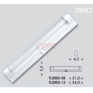Svítidlo 1x   8W TL2003-08 DINO G5 IP20, pod kuchyňskou linku  VÝROBA UKONČENA !!!