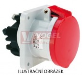 Zásuvka vestavná rovná Quick-Connect 63A 5p 400V 6h IP44