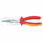 KNIPEX 26 16 200 Kleště půlkulaté dlouhé do 1000V, chromované, dvoukomponentní rukojeti, délka 200mm